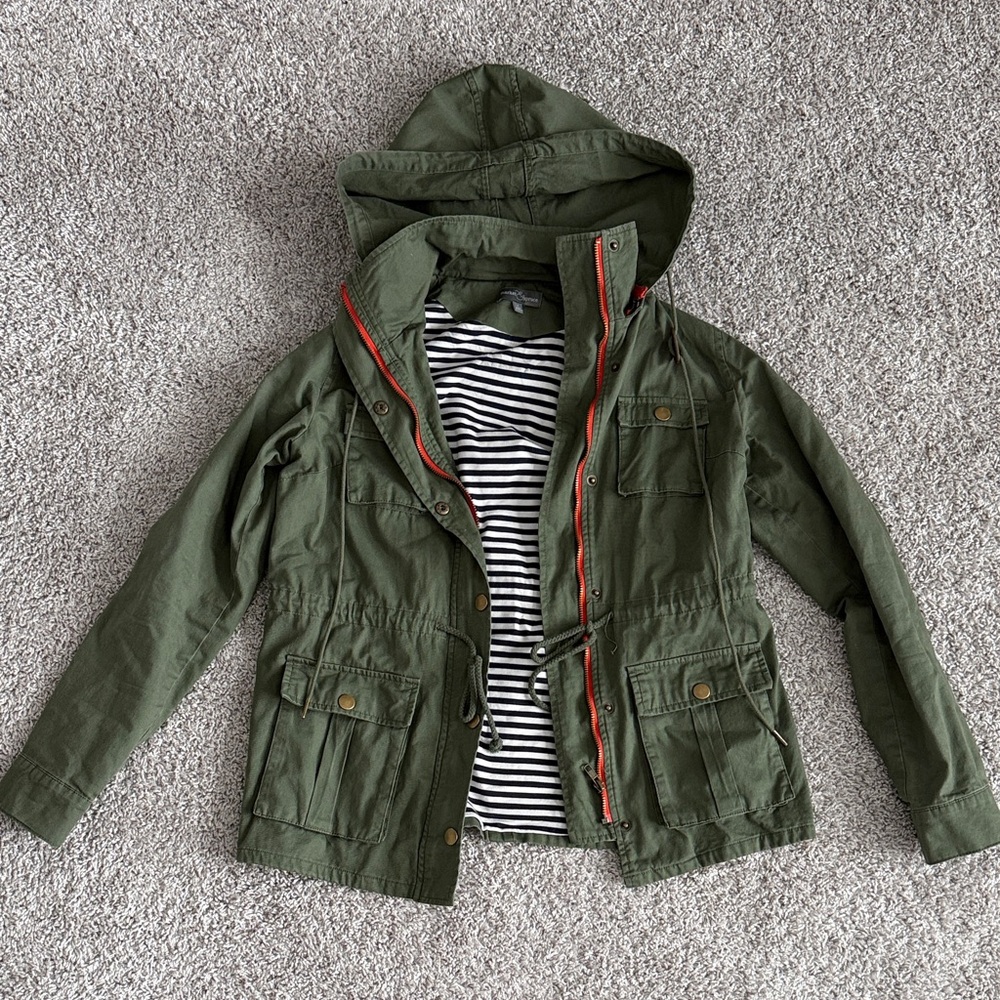 Market & Spruce Women’s Casual Jacket in Olive Green